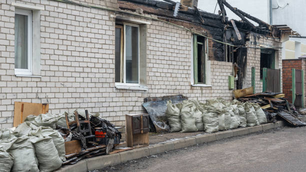 Professional Emergency Fire Cleanup technician working in Florence, TX